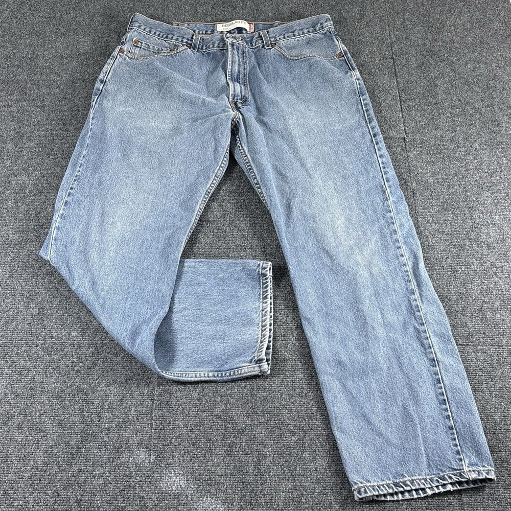 Y2k Levi's 505 Jeans‎ Men's Fits 35x29* Blue Denim Wash Straight Leg Fit
